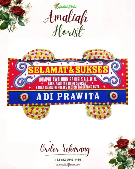 Papan Bunga Ucapan Selamat Petoaha